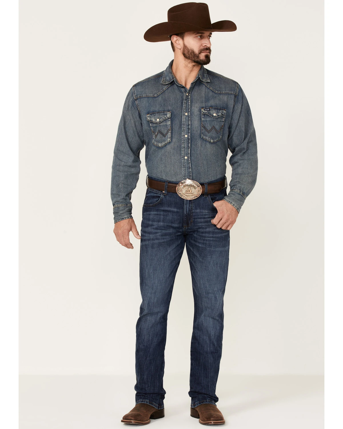 Wrangler Retro Men's Coast Dark Wash Stretch Slim Bootcut Jeans - Long 3 Wrangler Retro Men's Coast Dark Wash Stretch Slim Bootcut Jeans - Long