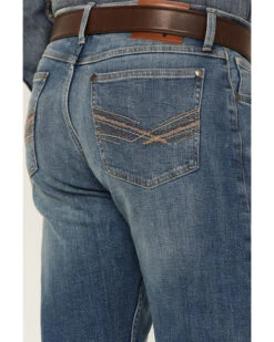 Wrangler 20X Men's No.44 Sierra Medium Wash Stretch Slim Straight Jeans - Long -Western Cowboy Supplies 2000347675 400 P4