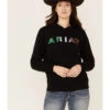 Ariat Women's Black R.E.A.L Mexico Embroidered Logo Pullover Hoodie -Western Cowboy Supplies 2000347974 001 P1