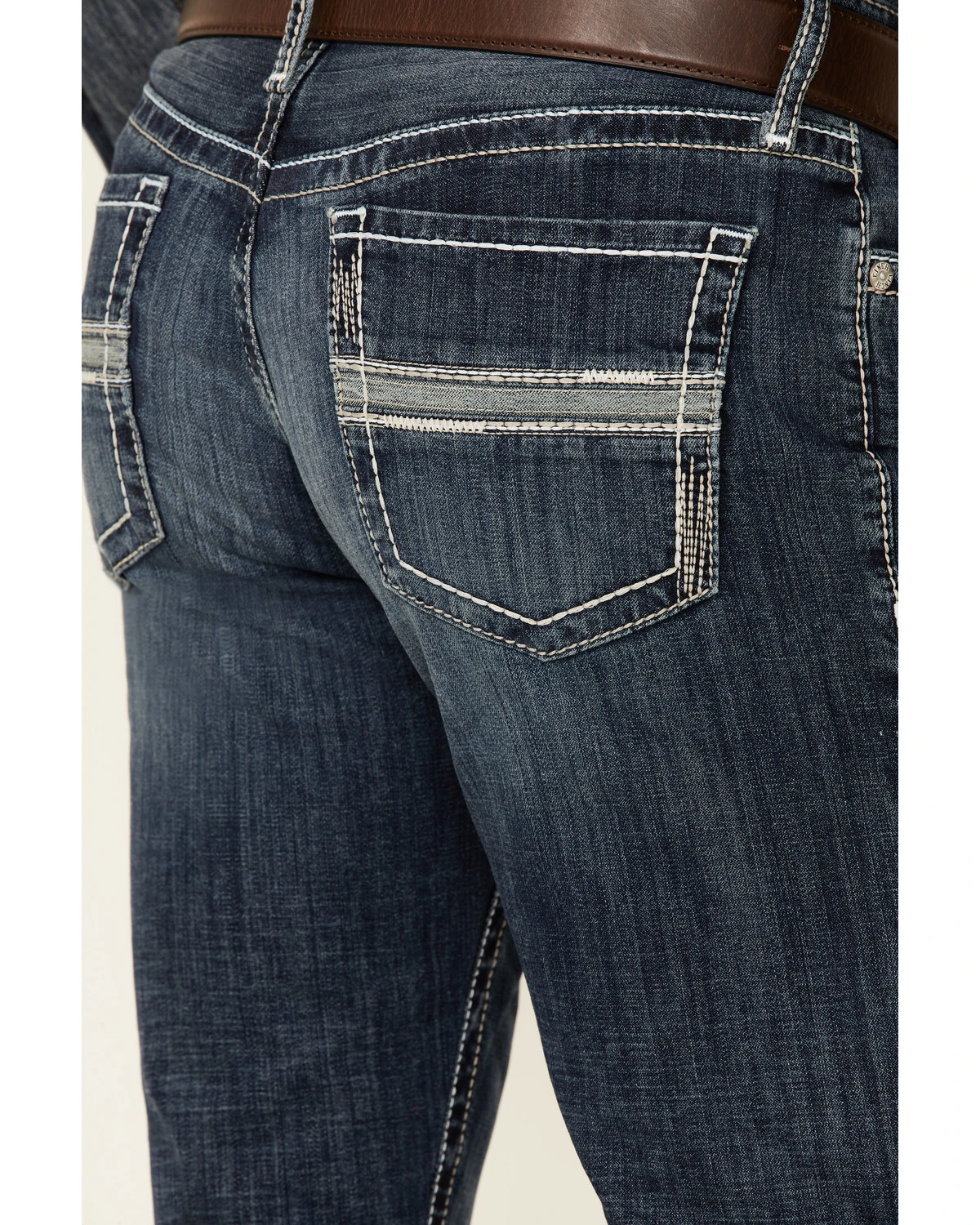Cinch Men's Ian Dark Wash Performance Stretch Slim Bootcut Jeans 5 Cinch Men's Ian Dark Wash Performance Stretch Slim Bootcut Jeans - Image 3