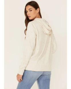 Wrangler Women's Multi Stacked Logo Shirttail Pullover Hoodie -Western Cowboy Supplies 2000350345 104 P3