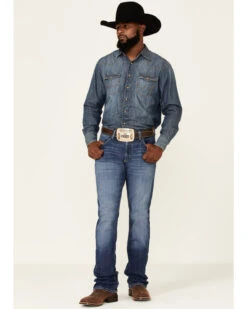 Wrangler 20X Men's Cynn Dark Wash Vintage Stretch Slim Bootcut Jeans