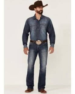 Rock & Roll Denim Men's Medium Wash Pistol Regular Bootcut Jeans -Western Cowboy Supplies 2000351103 400 P3