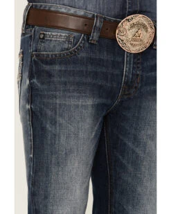 Rock & Roll Denim Men's Medium Wash Pistol Regular Bootcut Jeans -Western Cowboy Supplies 2000351103 400 P4