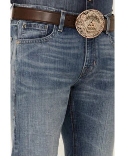 Rock & Roll Denim Men's Hooey Light Vintage Wash Revolver Stretch Slim Straight Jeans -Western Cowboy Supplies 2000351106 400 P4