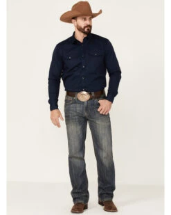 Rock & Roll Denim Men's Vintage Dark Wash Double Barrel Relaxed Straight Jeans -Western Cowboy Supplies 2000351110 400 P3