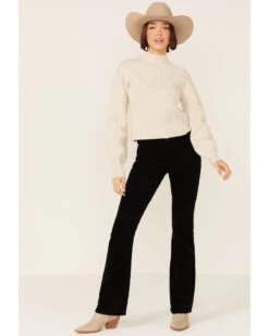 Shyanne Women's Seamed High Neck Wool Blend Pullover Sweatshirt -Western Cowboy Supplies 2000351363 280 P4