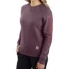 Carhartt Women's Relaxed Fit Midweight Crewneck Block Logo Sleeve Graphic Sweatshirt -Western Cowboy Supplies 2000353049 500 P1