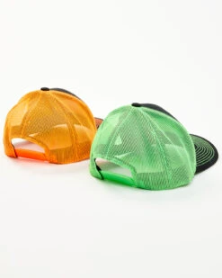 Justin Men's Assorted Embroidered Neon Logo Mesh Back Trucker Cap -Western Cowboy Supplies 2000353917 900 P4