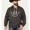 Stetson Men's Gray Logo Sleeve Pullover Hooded Sweatshirt 1 Stetson Men's Gray Logo Sleeve Pullover Hooded Sweatshirt -Western Cowboy Supplies 2000354135 022 P1