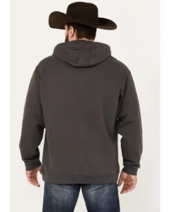Stetson Men's Gray Logo Sleeve Pullover Hooded Sweatshirt -Western Cowboy Supplies 2000354135 022 P4