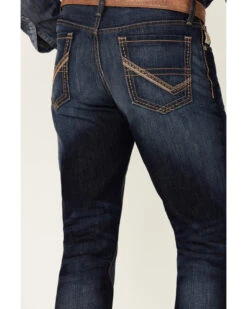 Cinch Men's Ian Dark Stonewash Rigid Slim Bootcut Jeans 9 Cinch Men's Ian Dark Stonewash Rigid Slim Bootcut Jeans -Western Cowboy Supplies 2000355909 402 P4