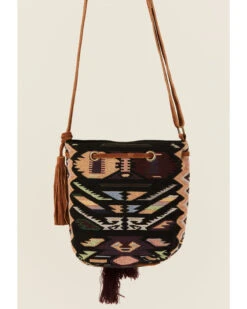 Prime Time Jewelry Women's Southwestern Pattern Canvas Bucket Bag -Western Cowboy Supplies 2000357081 280 P3