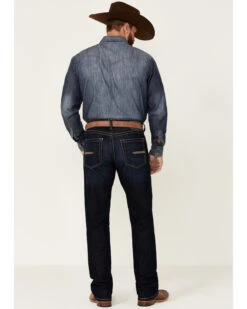 Ariat Men's M5 Newcastle Marshall Dark Wash Stretch Straight Leg Jeans -Western Cowboy Supplies 2000357124 400 P3