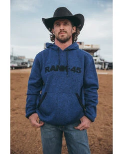 RANK 45 Men's Ranhan Logo Hooded Sweatshirt