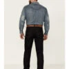 Rock & Roll Denim Men's Hooey Dark Wash Double Barrel Relaxed Stackable Bootcut Jeans -Western Cowboy Supplies 2000360315 400 P1