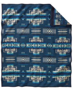 Pendleton Chief Joseph Jacquard Aegean Blanket - Twin