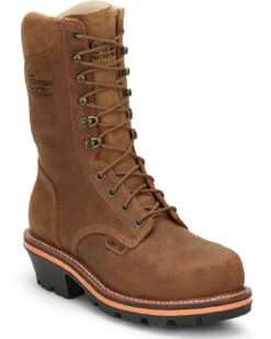 Chippewa Men's Thunderstruck 10" Waterproof Insulated Lace-Up Work Logger Boot - Nano Composite Toe