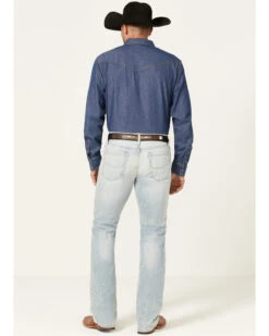 Cinch Men's Ian Light Stonewash Performance Stretch Slim Bootcut Jeans -Western Cowboy Supplies 2000362747 402 P3