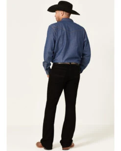 Cody James Men's Night Rider Black Wash Stretch Slim Bootcut Jeans -Western Cowboy Supplies 2000364871 001 P3