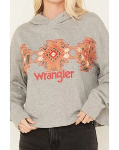 Wrangler Retro Women's Southwestern Print Cropped Hoodie 8 Wrangler Retro Women's Southwestern Print Cropped Hoodie -Western Cowboy Supplies 2000365325 070 P3