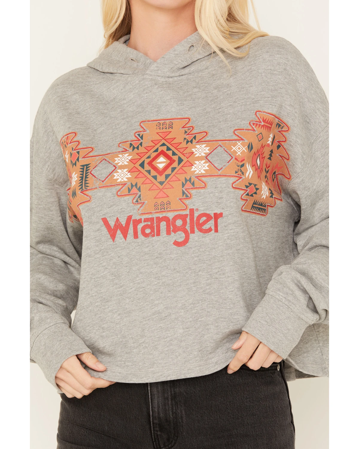 Wrangler Retro Women's Southwestern Print Cropped Hoodie 5 Wrangler Retro Women's Southwestern Print Cropped Hoodie - Image 3