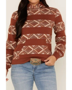 RANK 45 Women's Southwestern Striped Hoodie -Western Cowboy Supplies 2000365663 220 P3