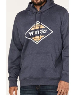 Wrangler Men's Southwestern Logo Graphic Hooded Sweatshirt -Western Cowboy Supplies 2000366029 410 P3