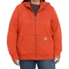 Carhartt Women's Earthan Clay Midweight Zip-Front Hooded Work Jacket - Plus -Western Cowboy Supplies 2000367075 220 P1