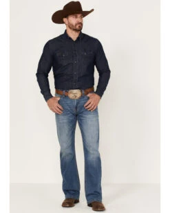 Rock & Roll Men's Vintage Medium Double Revolver Reflex Stretch Relaxed Bootcut Jeans -Western Cowboy Supplies 2000368869 414 P3