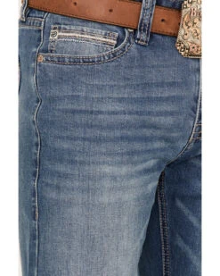 Rock & Roll Men's Vintage Medium Double Revolver Reflex Stretch Relaxed Bootcut Jeans -Western Cowboy Supplies 2000368869 414 P4