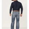 Rock & Roll Denim Men's Double Barrel Medium Wash Relaxed Straight Jeans -Western Cowboy Supplies 2000368870 414 P1