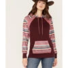 Hooey Women's Serape Stripe Contrast Print Savannah Hoodie 1 Hooey Women's Serape Stripe Contrast Print Savannah Hoodie -Western Cowboy Supplies 2000369090 642 P1