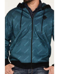 Hooey Men's Butte Monogram Logo Full-Zip Hooded Jacket 8 Hooey Men's Butte Monogram Logo Full-Zip Hooded Jacket -Western Cowboy Supplies 2000370574 442 P3