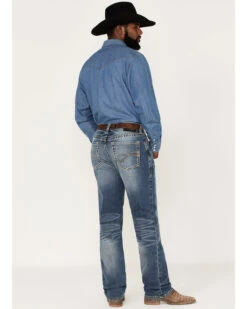 Ariat Men's M2 Dakota Wilson Medium Wash Stretch Relaxed Stackable Bootcut Jeans -Western Cowboy Supplies 2000371949 400 P3