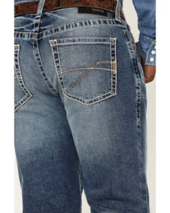 Ariat Men's M2 Dakota Wilson Medium Wash Stretch Relaxed Stackable Bootcut Jeans -Western Cowboy Supplies 2000371949 400 P4