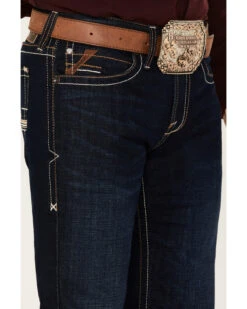 Ariat Men's M7 Rockport Ranger Dark Wash Slim Straight Jeans -Western Cowboy Supplies 2000371986 400 P2