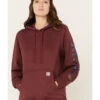 Ariat Women's Rebar Logo Sleeve Graphic Work Hooded Sweatshirt -Western Cowboy Supplies 2000372132 603 P1
