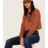 Shyanne Women's Eagle Graphic Cropped Sweatshirt 2 Shyanne Women's Eagle Graphic Cropped Sweatshirt -Western Cowboy Supplies 2000372961 203 P1