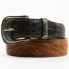 Cody James Men's Vince Two Tone Embroidered Caiman Western Belt