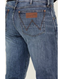 Wrangler Retro Men's 88MWZ Sawdust Medium Wash Slim Straight Denim Jeans -Western Cowboy Supplies 2000374565 415 P4