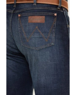 Wrangler Retro Men's 88MWZ Stone Dark Wash Slim Straight Stretch Denim Jeans -Western Cowboy Supplies 2000374568 416 P4