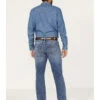 Hooey Men's Double Barrel Medium Wash Stackable Bootleg Jeans -Western Cowboy Supplies 2000375478 414 P1