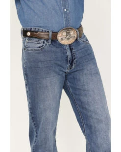 Hooey Men's Double Barrel Medium Wash Stackable Bootleg Jeans -Western Cowboy Supplies 2000375478 414 P4