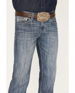 Rock & Roll Denim Men's Pistol Medium Vintage Wash Straight Jeans -Western Cowboy Supplies 2000375481 414 P4