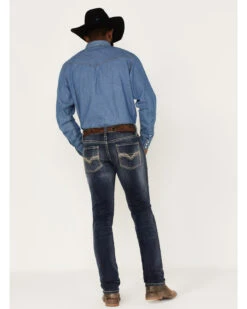 Rock & Roll Denim Men's Rifle Dark Wash Vintage Reflex Slim Stretch Skinny Jeans