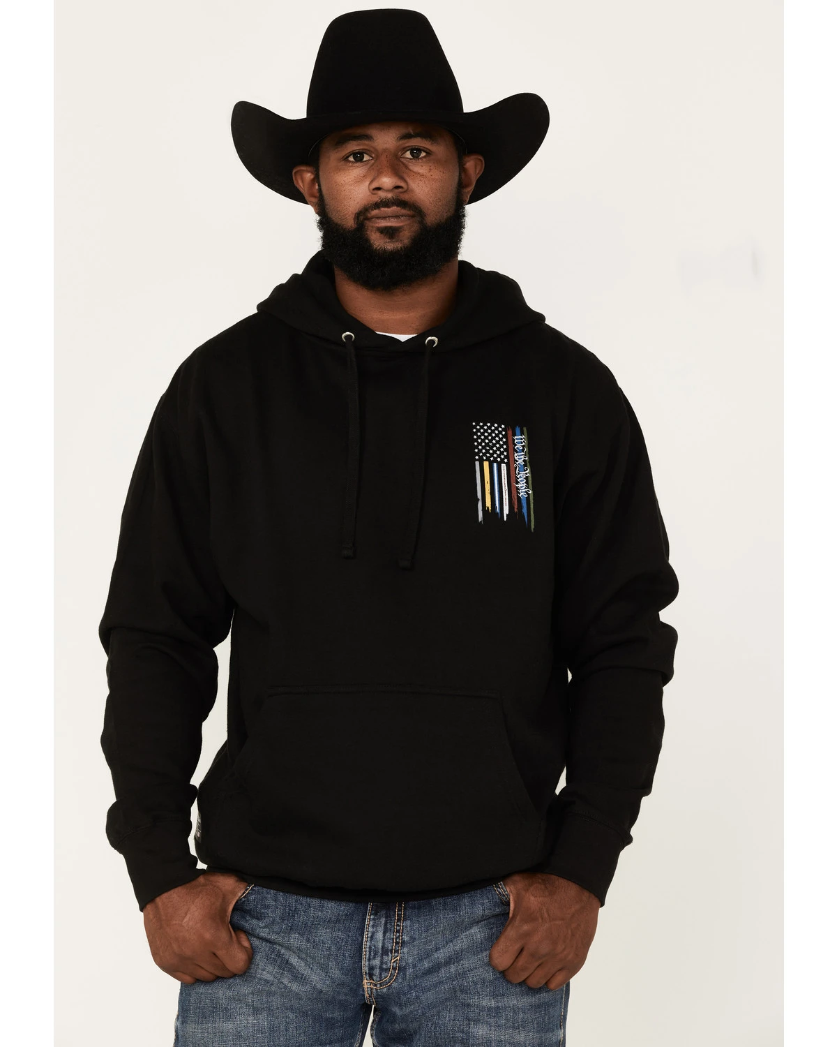 Howitzer Men's We Honor Patriotic Hooded Sweatshirt 3 Howitzer Men's We Honor Patriotic Hooded Sweatshirt