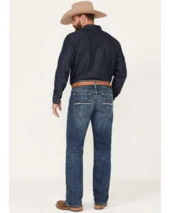 Ariat Men's M2 Traditional Relaxed Destin Medium Wash Relaxed Bootcut Stretch Denim Jeans -Western Cowboy Supplies 2000377334 400 P3