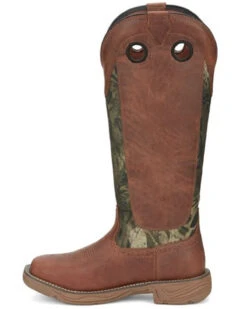 Justin Men's Rush Strike Camo Shaft Leather Pull On Snake Boots - Square Toe -Western Cowboy Supplies 2000378668 340 P3