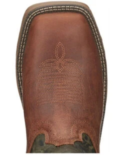 Justin Men's Rush Strike Camo Shaft Leather Pull On Snake Boots - Square Toe -Western Cowboy Supplies 2000378668 340 P6